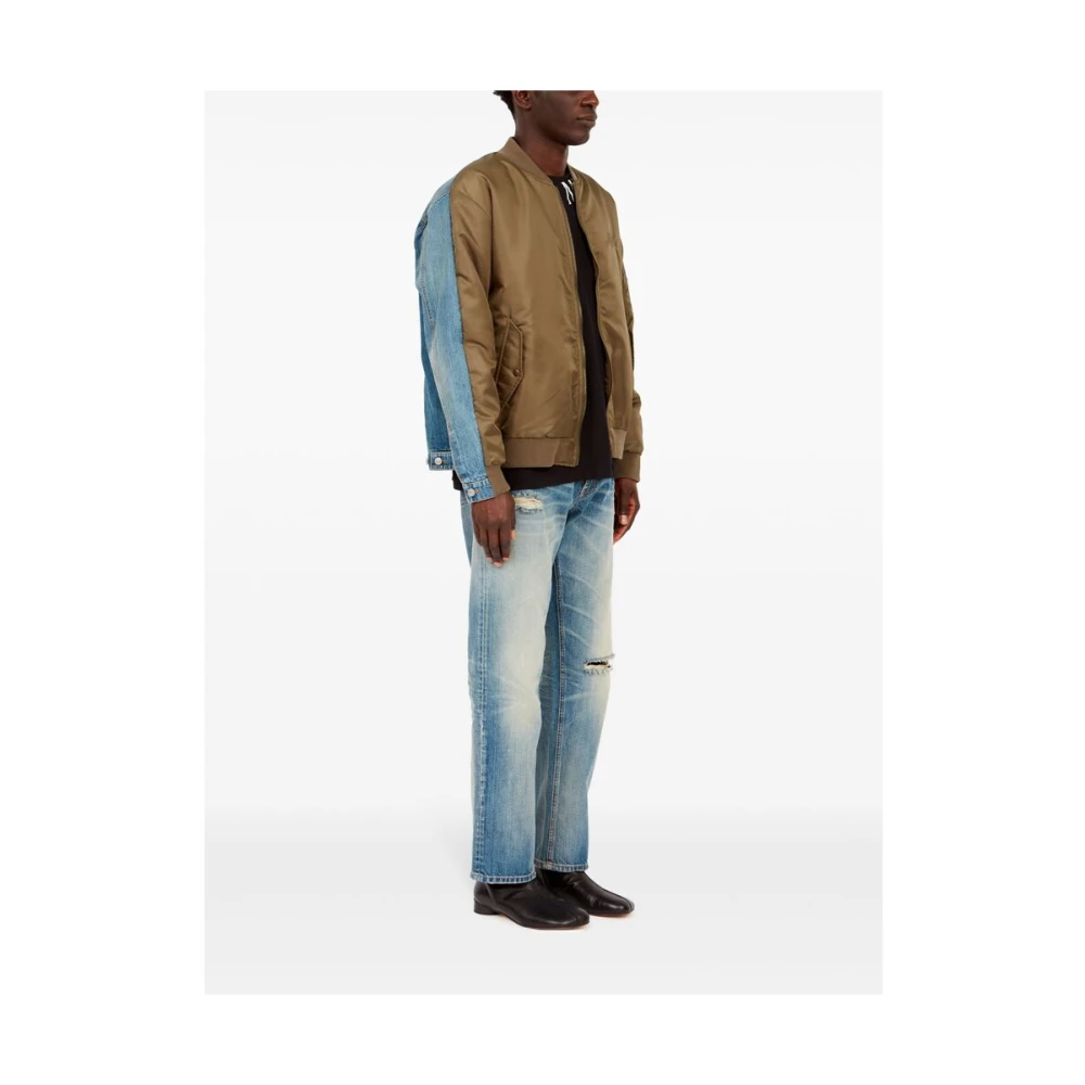 MM6 Maison Margiela Bruin Denim Jack Brown Heren
