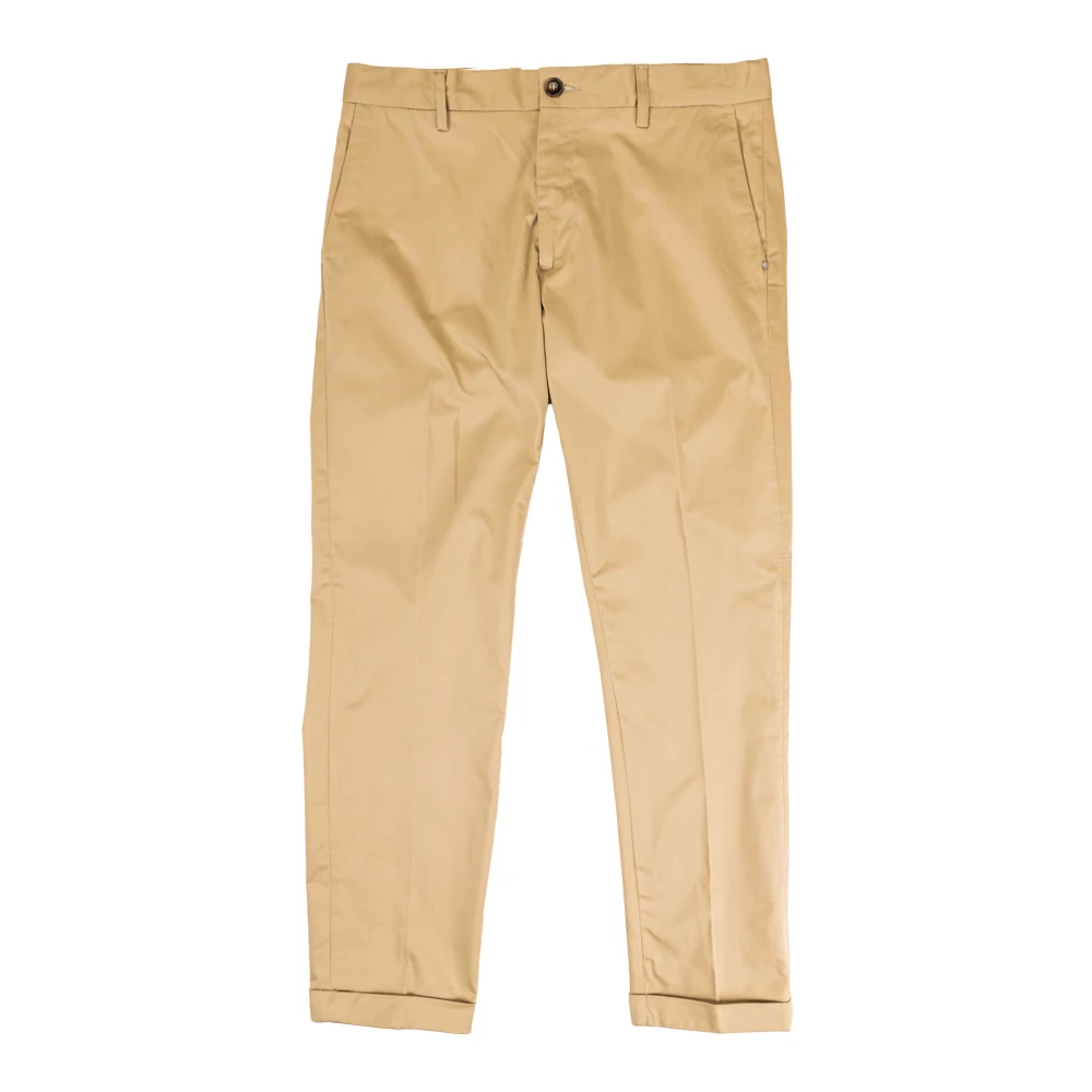 Liu Jo Slim Chino Capri Broek voor Mannen Brown Heren