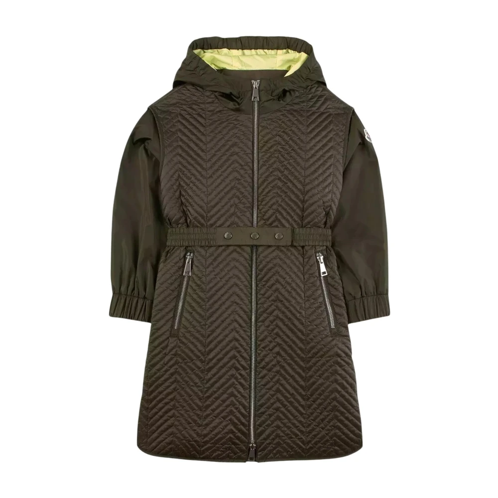 Moncler Grön Quiltad Parkasjacka Green, Unisex