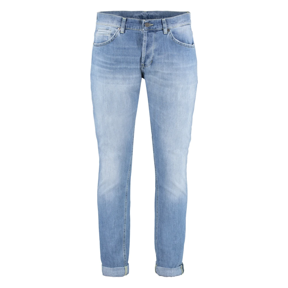 Dondup Skinny Jeans met Metalen Details Blue Heren