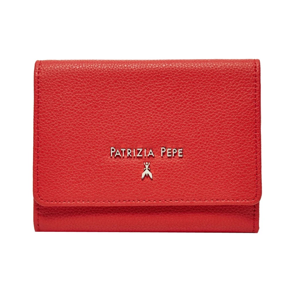 PATRIZIA PEPE Glam Rode Leren Portemonnee Red Dames