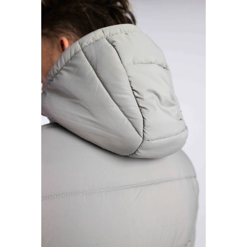 Aspact Lange Puffer Winterjas Grijs Gray Heren