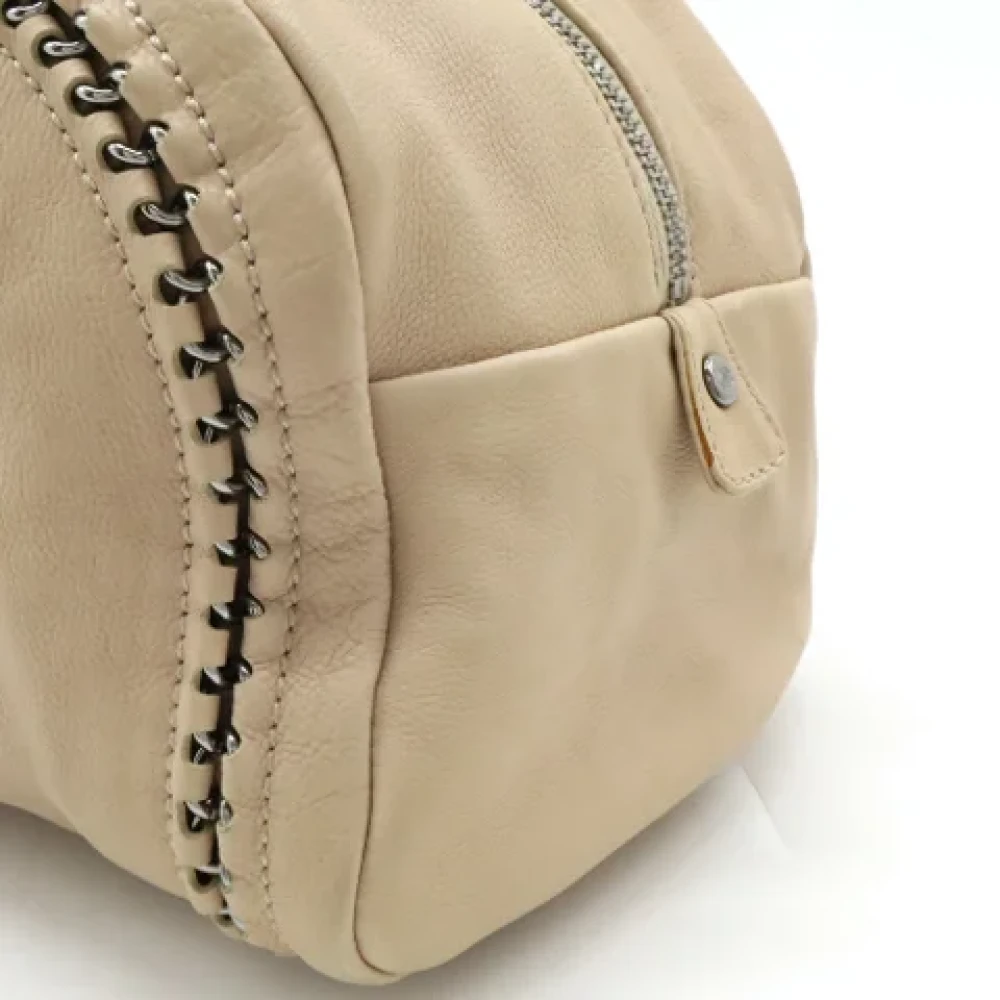 Chanel Vintage Pre-owned Leather chanel-bags Beige Dames