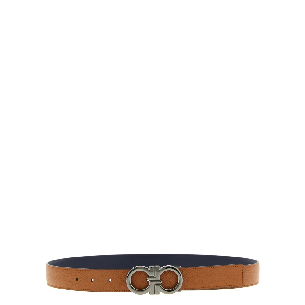 Ferragamo Men's Multicolor Belts, 110 Cm, Reversible Gancini Belt