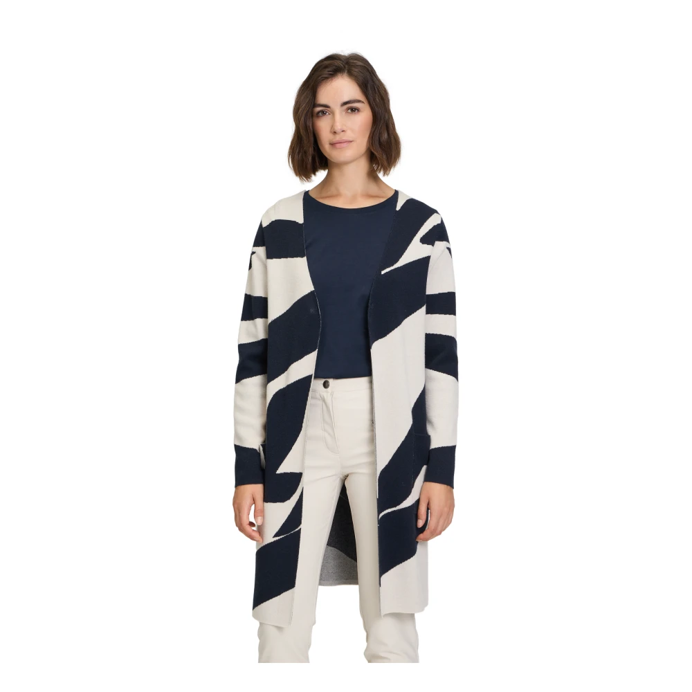 Betty Barclay Grafische Gebreide Jas Multicolor Dames