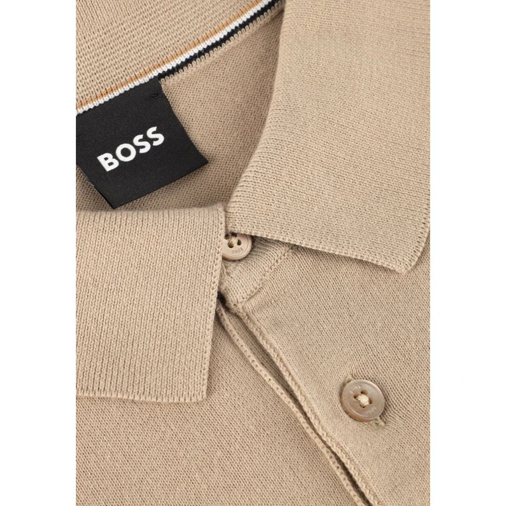 Boss Black Beige Stijlvolle Herentrui Gemello-p Beige Heren