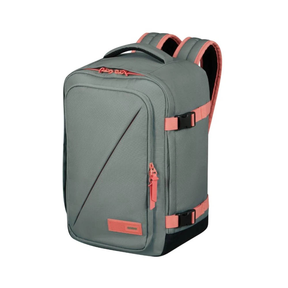 American Tourister Praktische en functionele handbagage rugzak Gray Unisex