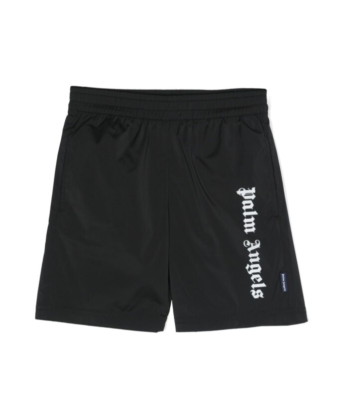 zwarte-shorts-met-logo-print