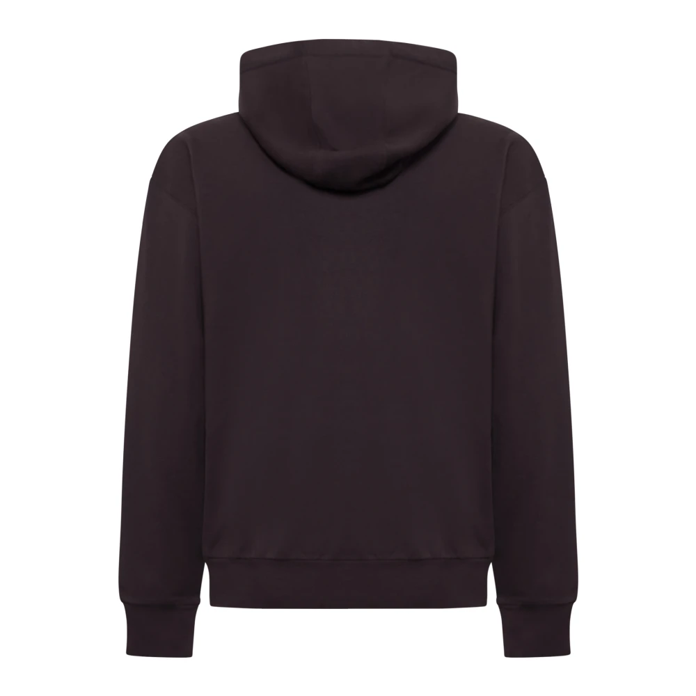 Givenchy Logo Embossed Drawstring Hoodie Purple Heren