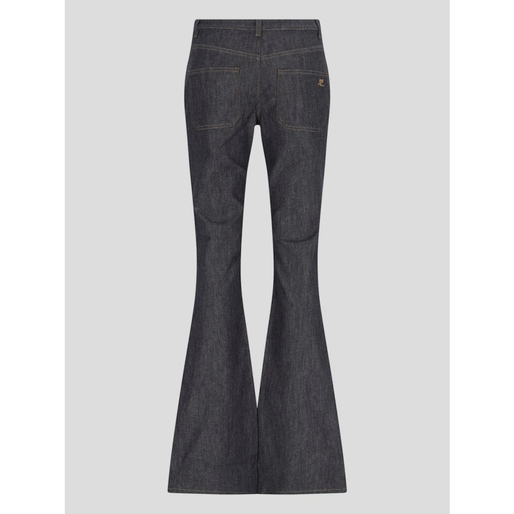 Courrèges Bootcut Jeans Gray Dames