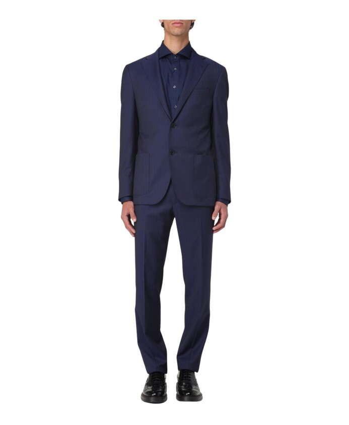 elegant-costume-bleu-deux-pieces