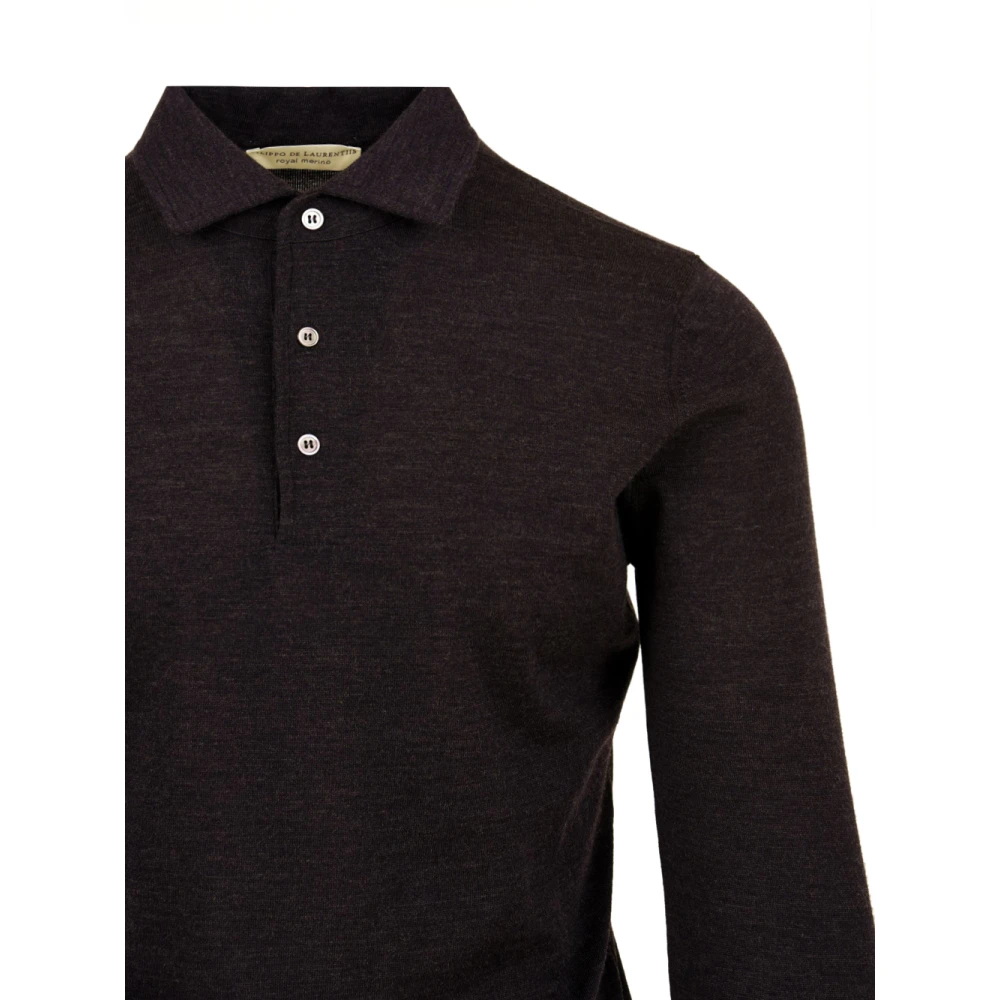Filippo De Laurentiis Anthracite T-shirts en Polos Gray Heren