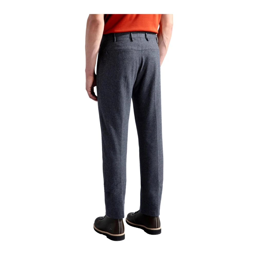 PAUL & SHARK Grijze Chino Broek van Technische Wol Gray Heren
