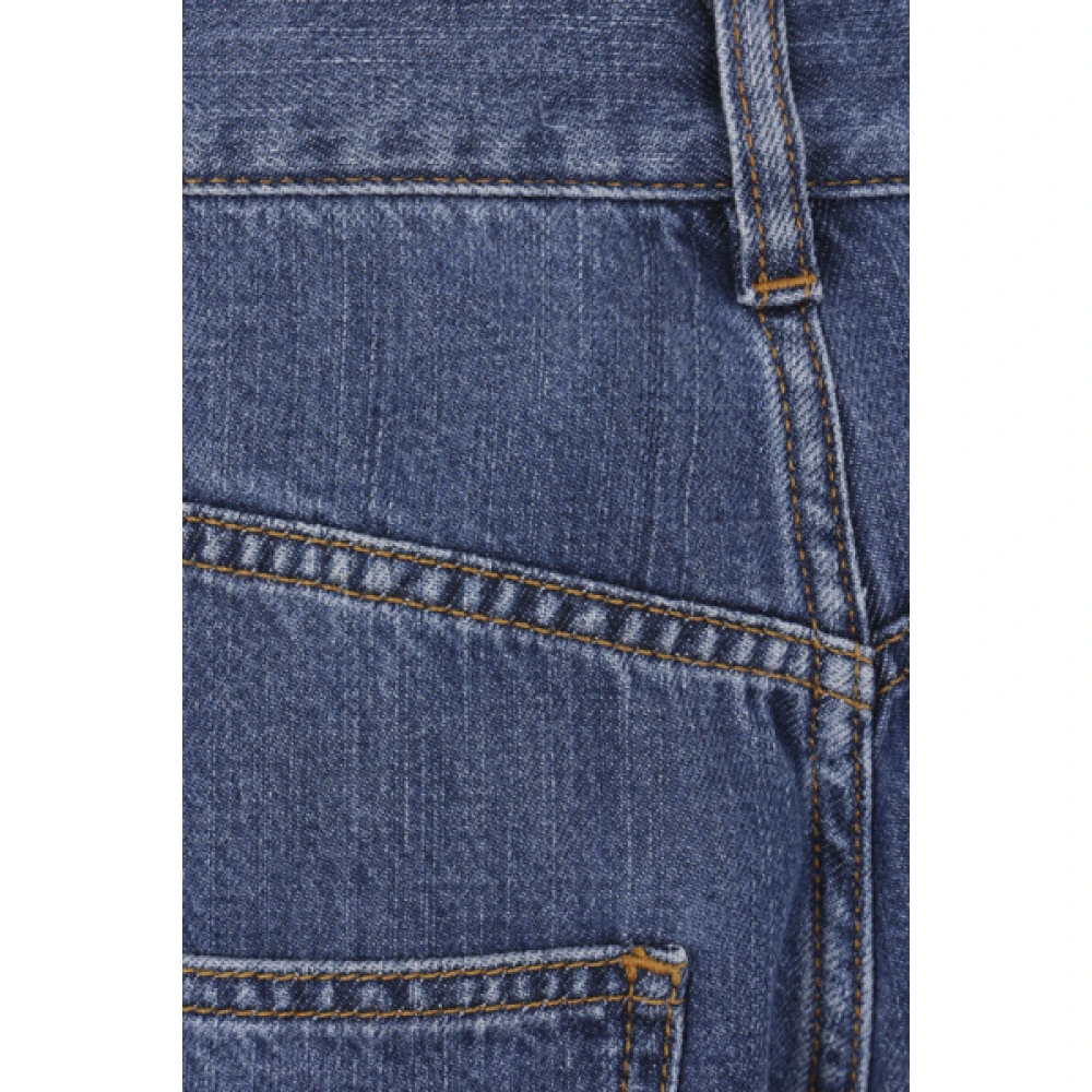 Valentino Garavani Wijde Pijp Denim Jeans Blue Dames