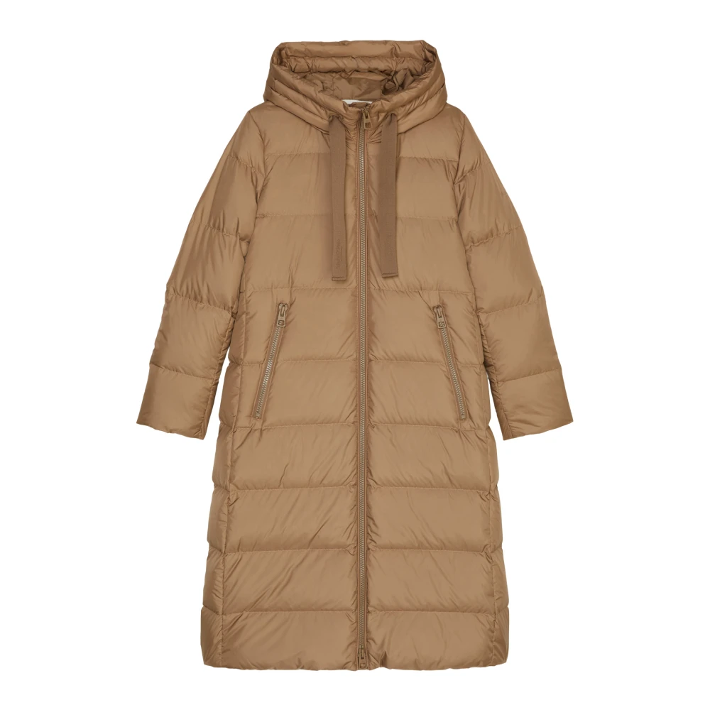 Marc O'Polo Getailleerde donsjas met capuchon Brown Dames
