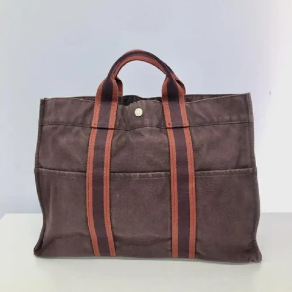 Hermès Vintage Pre-owned Leather handbags Brown Dames