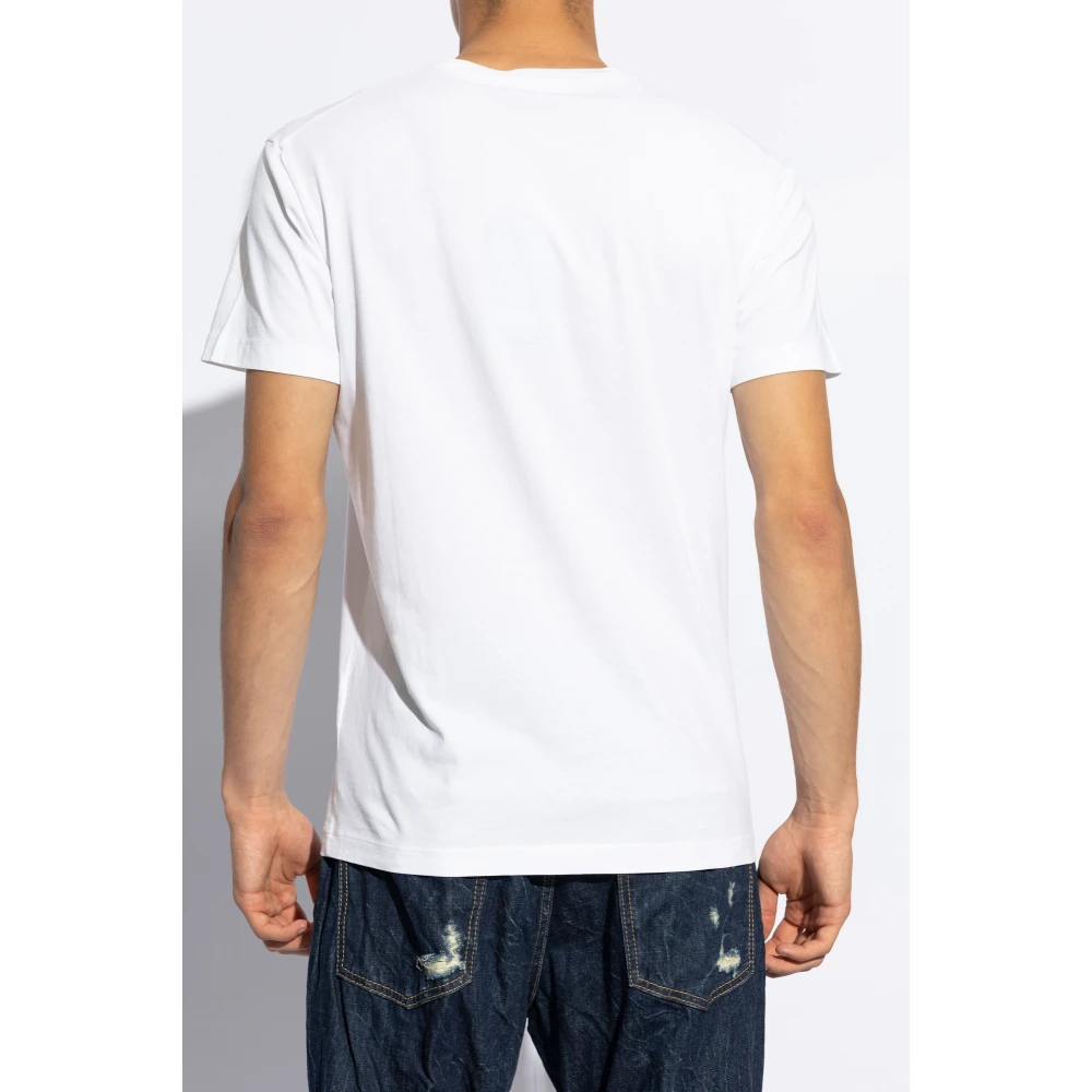Dsquared2 T-shirt met logo White Heren