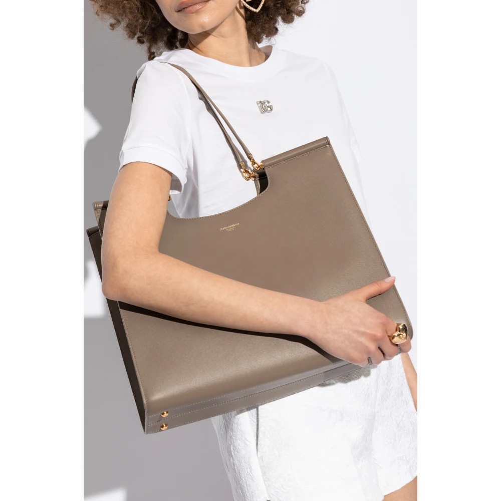 Dolce & Gabbana Handtas Sicily Beige Dames