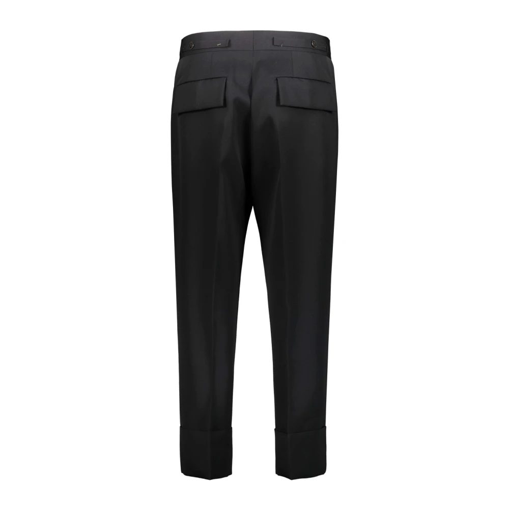 Sapio Gabardine broek met verstelbare taille Black Dames