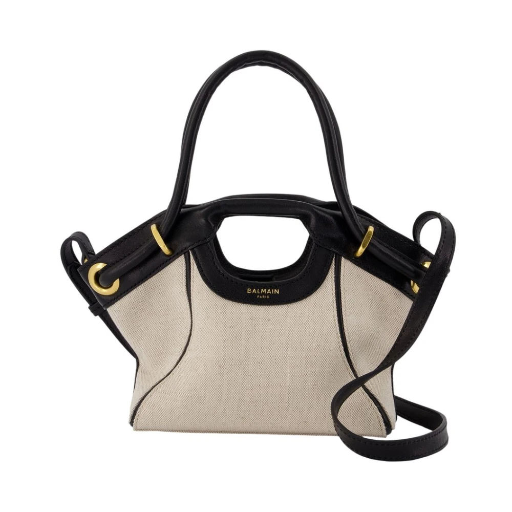 Balmain Beige Small Tote - Female - Handbags - One Size - Bags