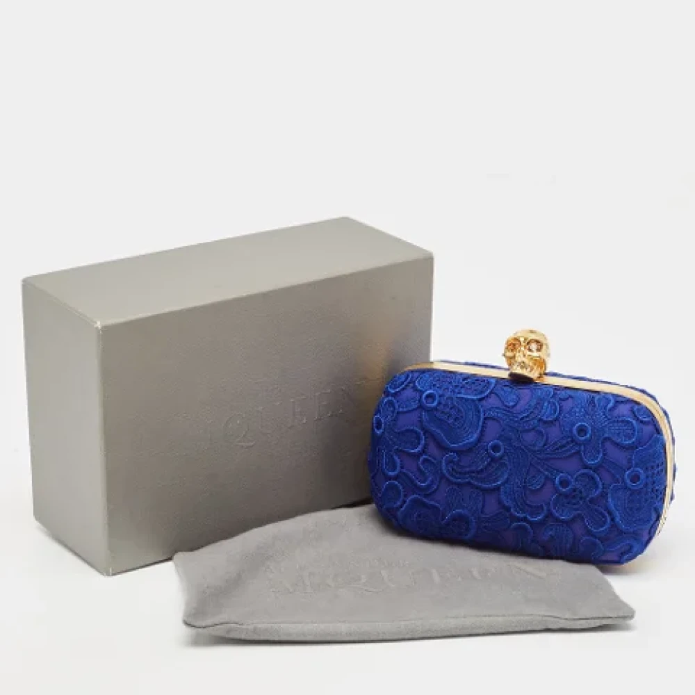 Alexander McQueen Pre-owned Fabric clutches Blue Dames