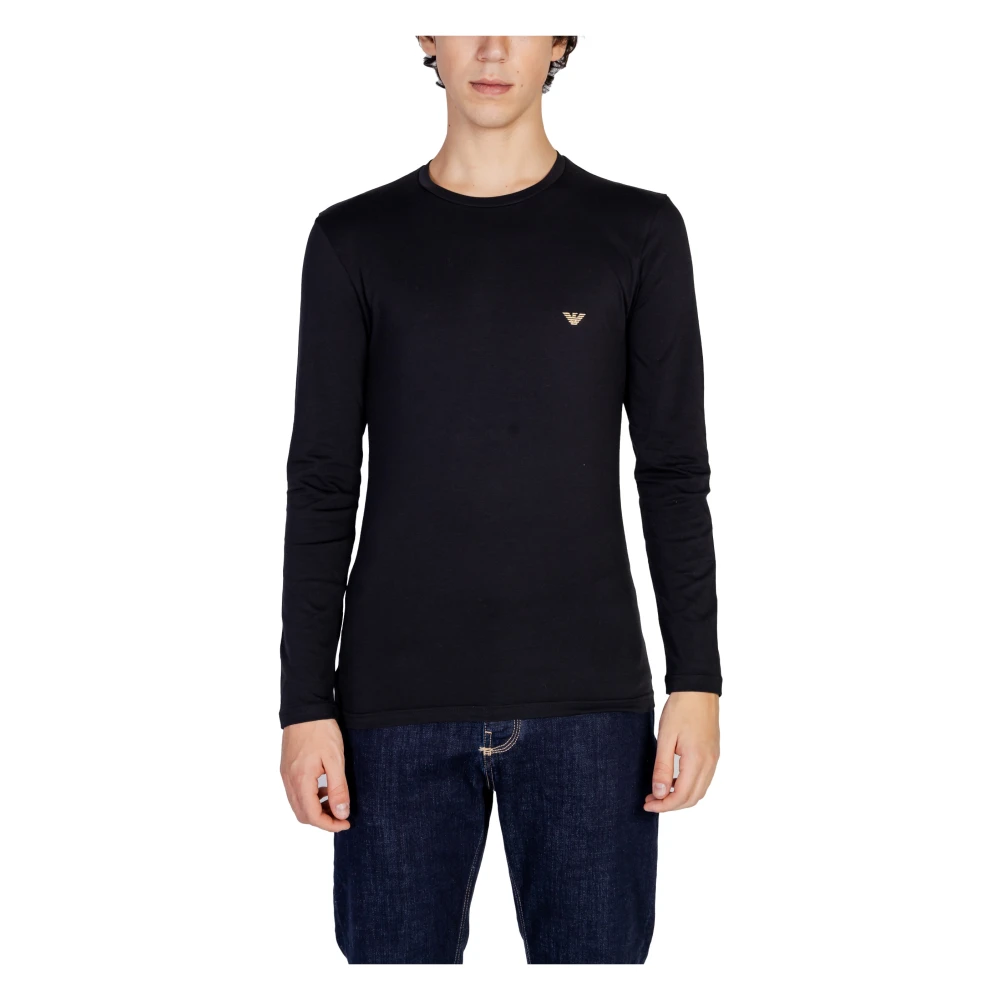 Emporio Armani Mannen Herfst Winter T-shirt en Polo Black Heren