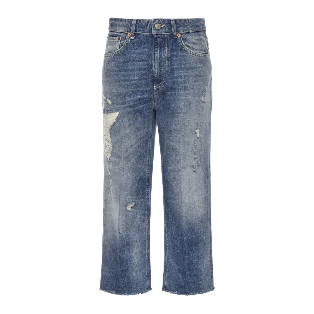 Dondup Women's Blue Straight Fit Jeans, W25, Straight Jeans