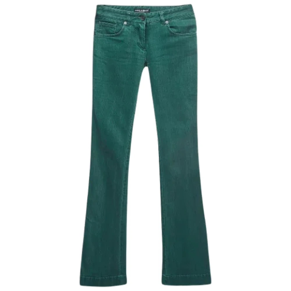 Dolce & Gabbana Pre-owned Denim jeans Green Dames