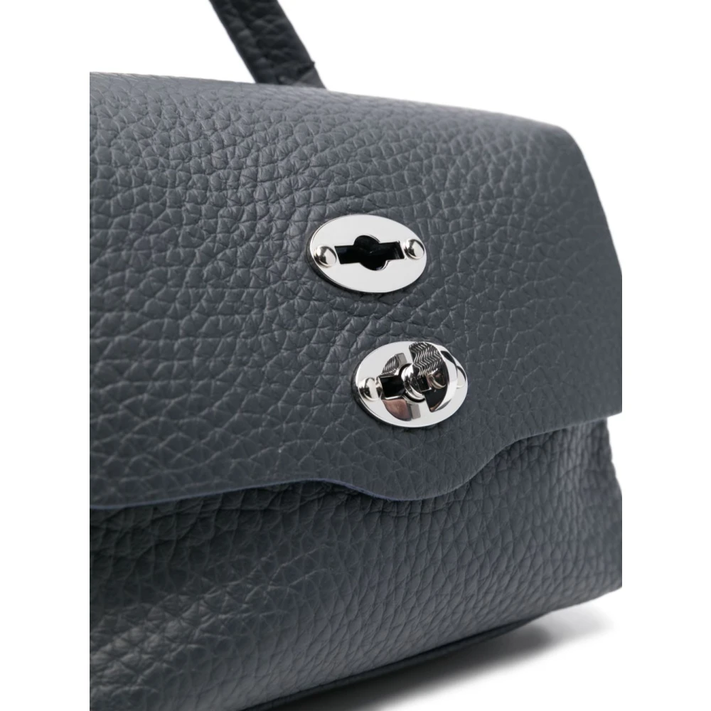 Zanellato Blauwe Schoudertas met Overslag Blue Dames