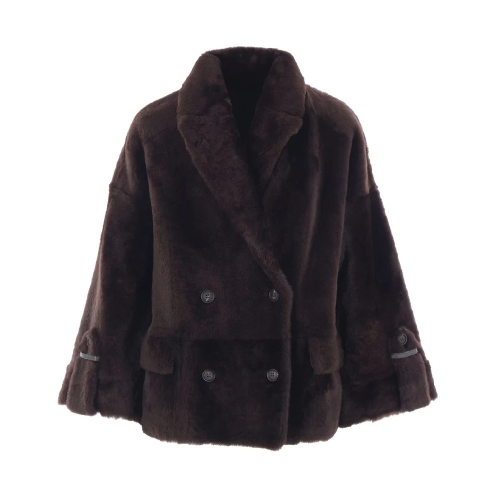 Jackets > Faux Fur & Shearling Jackets - - Brunello Cucinelli - Modalova