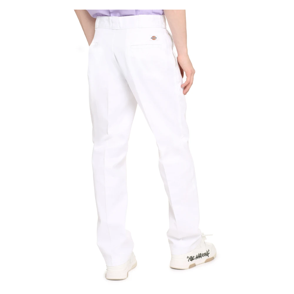 Dickies Katoenmix broek met zakken White Heren