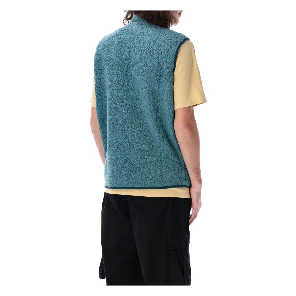 Patagonia Retro Pile Vest met volledige rits Blue Heren