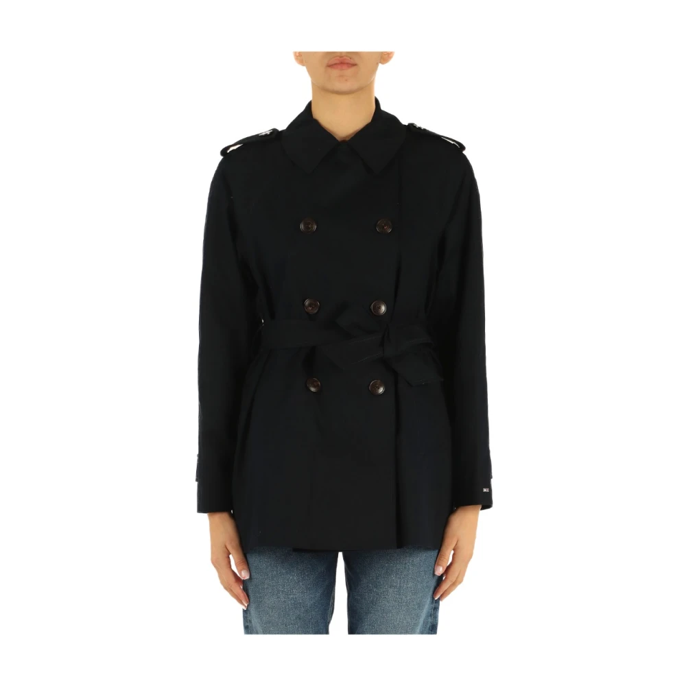 Tommy Hilfiger Trench Coats Blue Dames