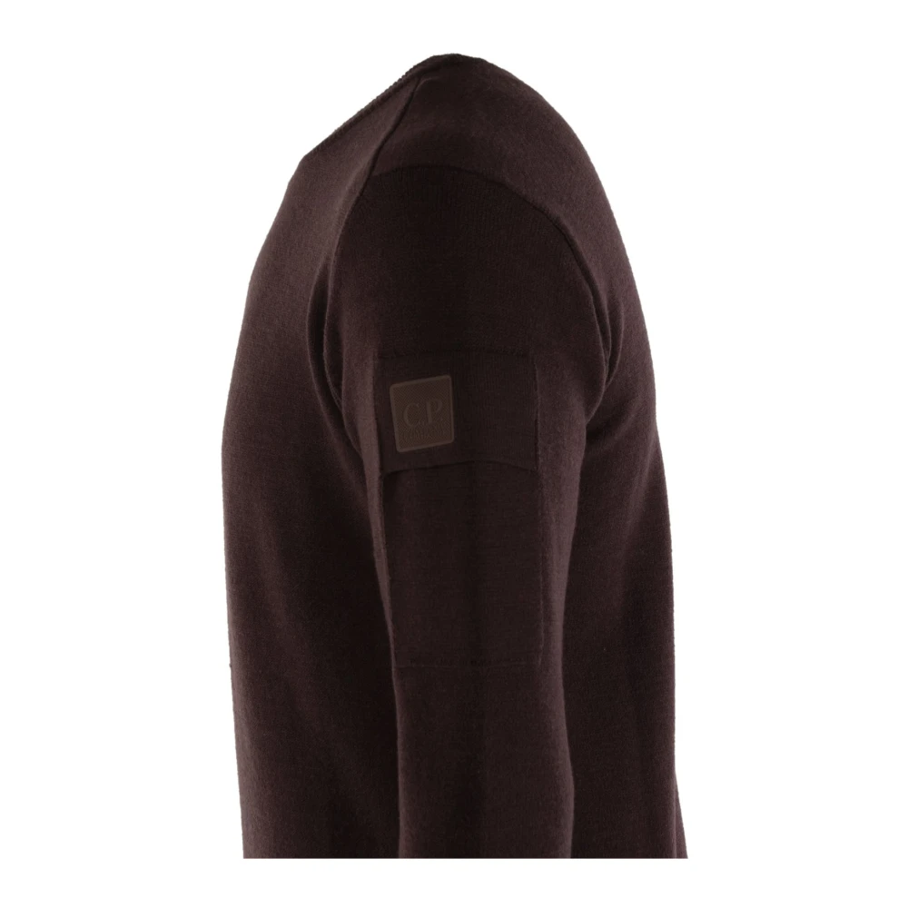 C.P. Company Bruine Wolmix Heren Trui Brown Heren