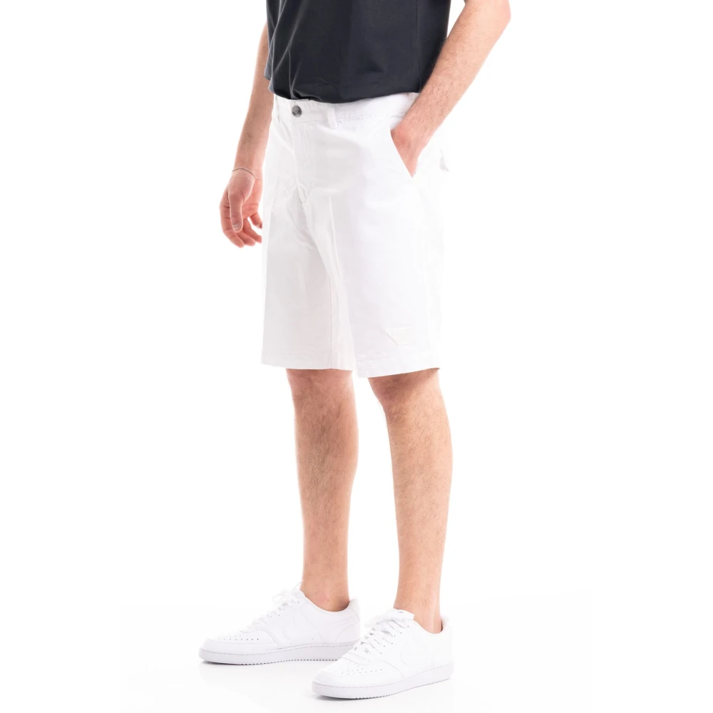 Giorgio Armani Strandkleding Bermuda Shorts White Heren