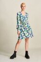 robe-bleue-multicolore-lys