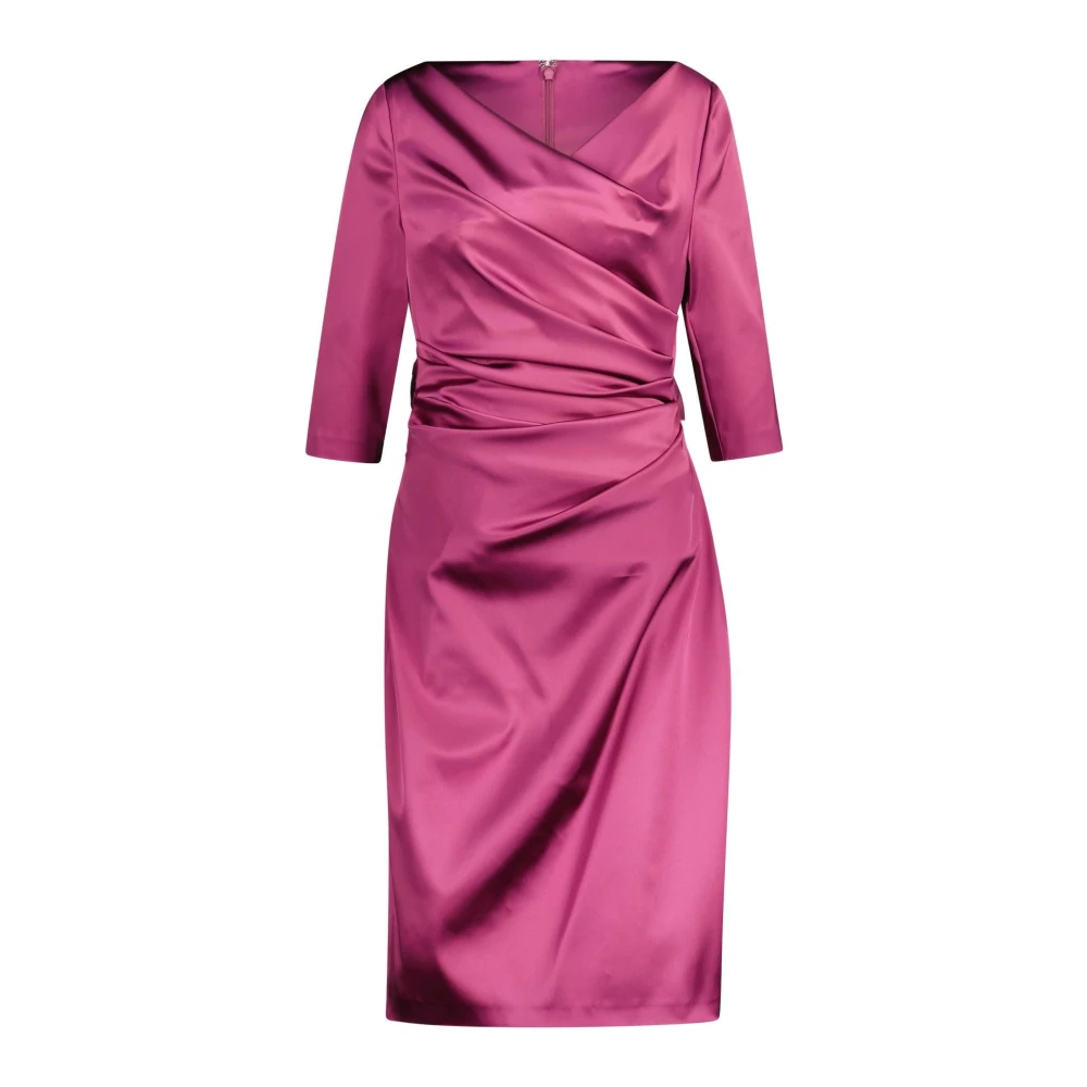 Talbot Runhof Elegante V-hals Cocktailjurk Purple Dames