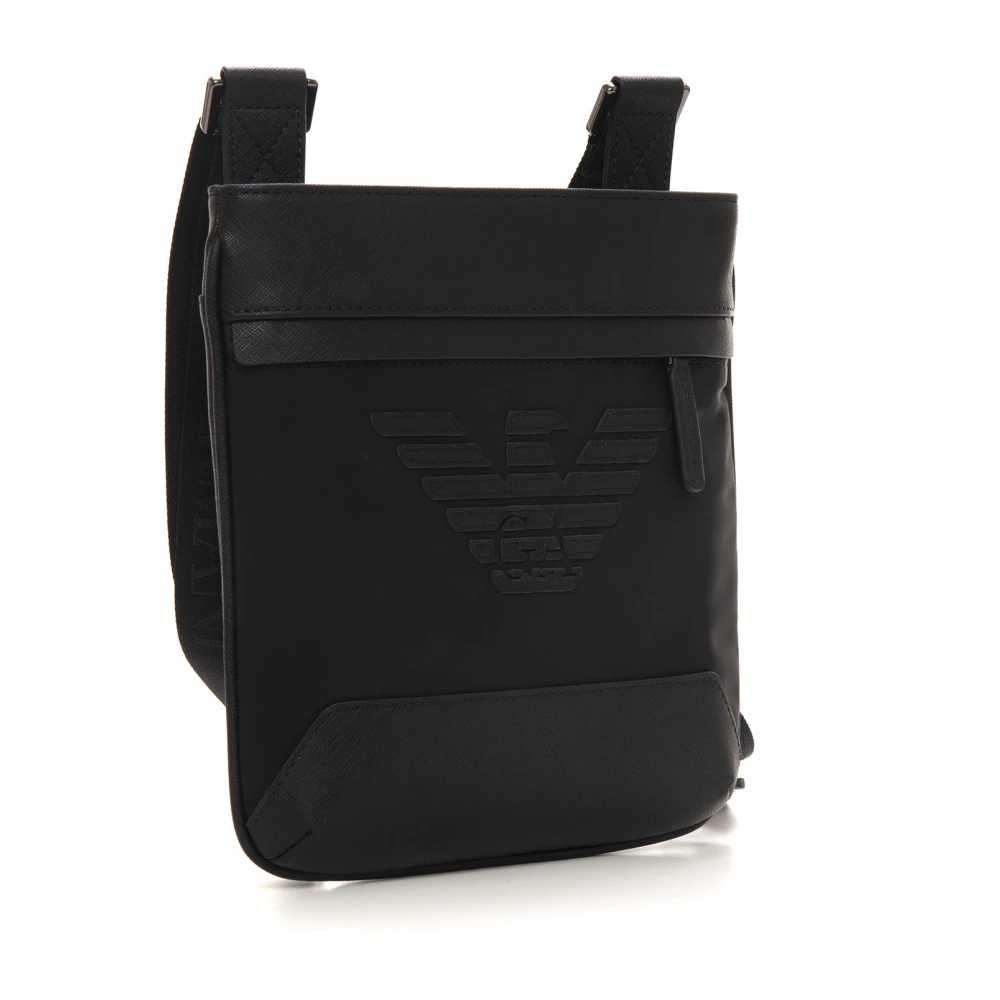 Emporio Armani Logo Schoudertas Black Heren