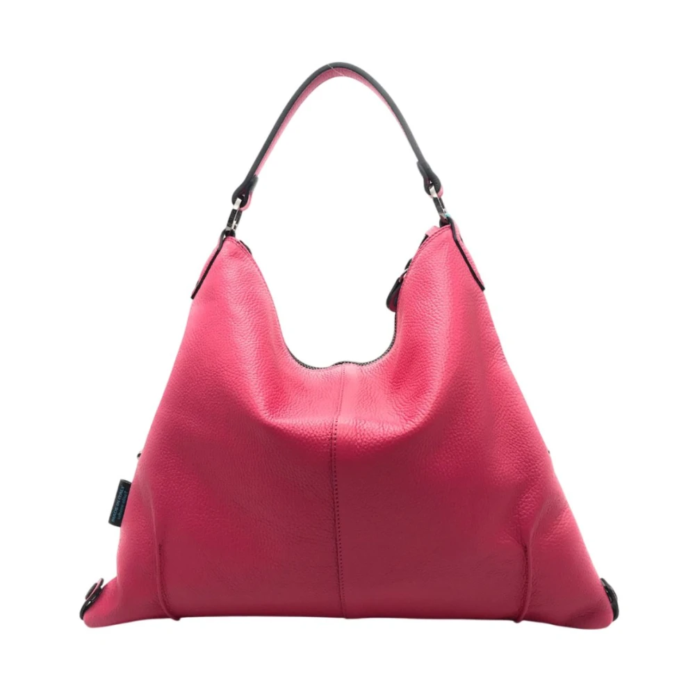 Gabs Leren schoudertas met ritssluiting Pink Dames
