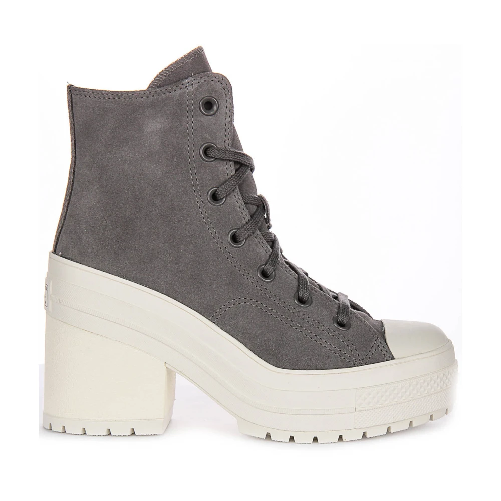Converse Women's Gray Heeled Boots, 6 Uk, Chuck 70 De Luxe Grey White