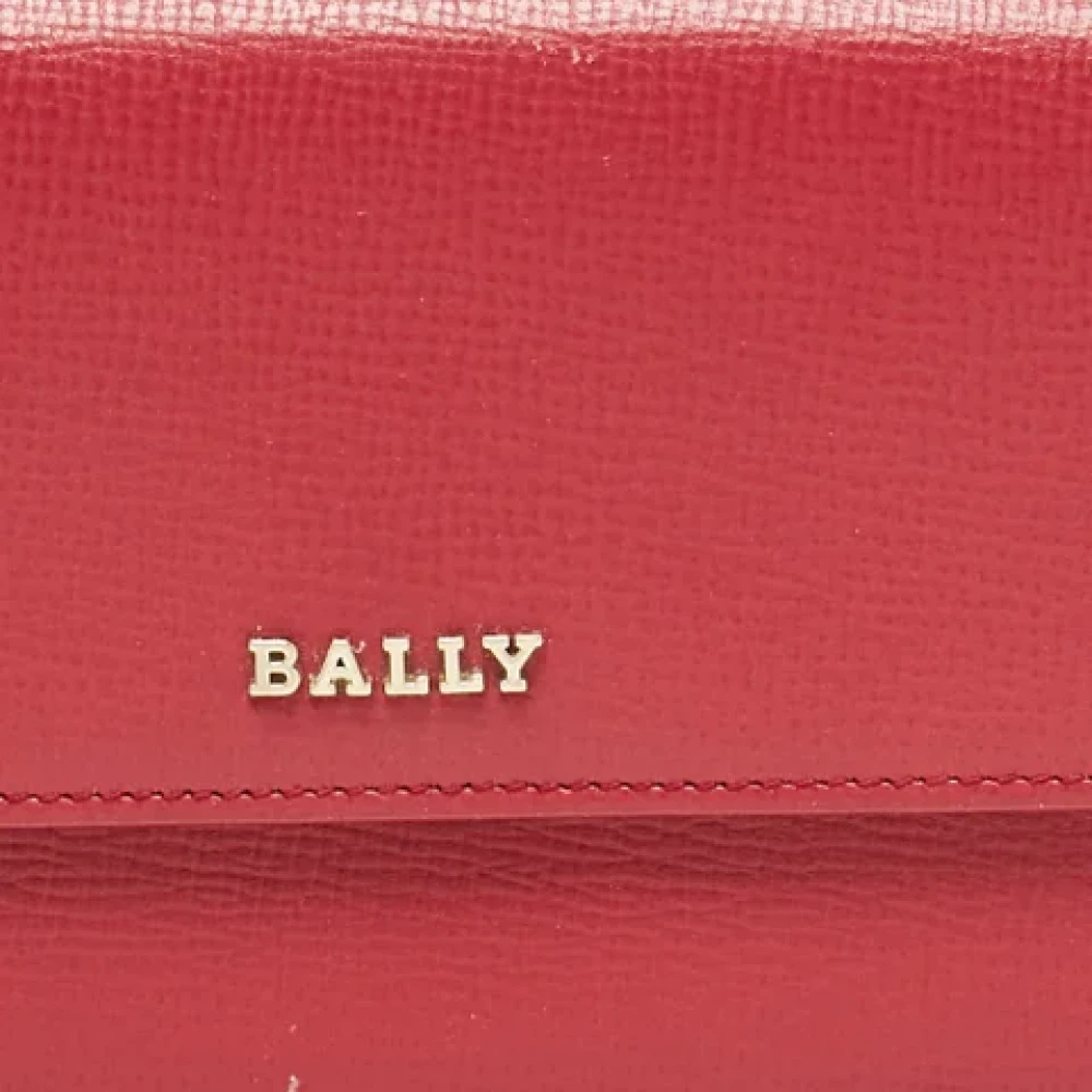 Bally Pre-owned Leather wallets Pink Dames
