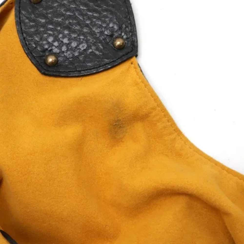 Louis Vuitton Vintage Pre-owned Denim handbags Black Dames