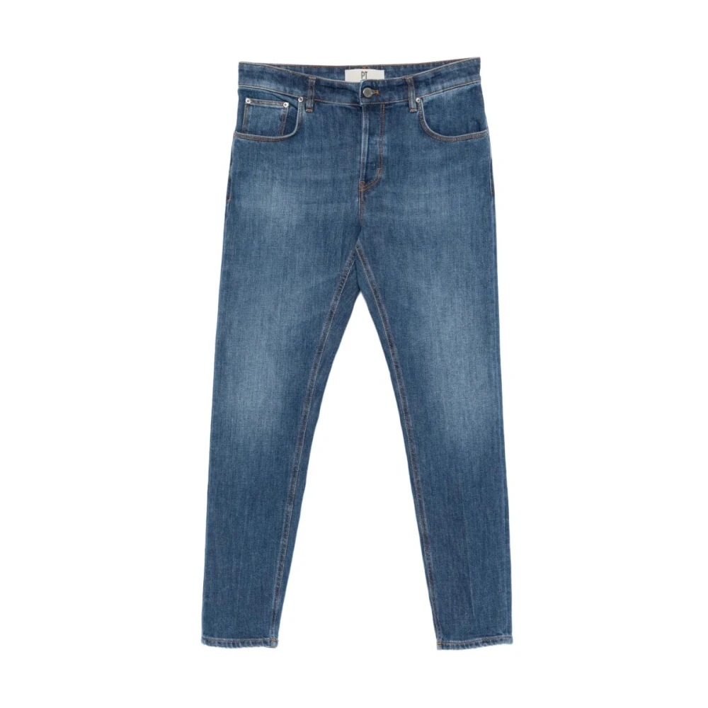 Pt Torino Men's Blue Slim Fit Jeans, W38, Pantalone Denim Cinque Tasche