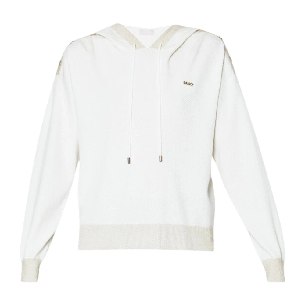 Liu Jo Honingraat Sweatshirt met Lurex Details White Dames