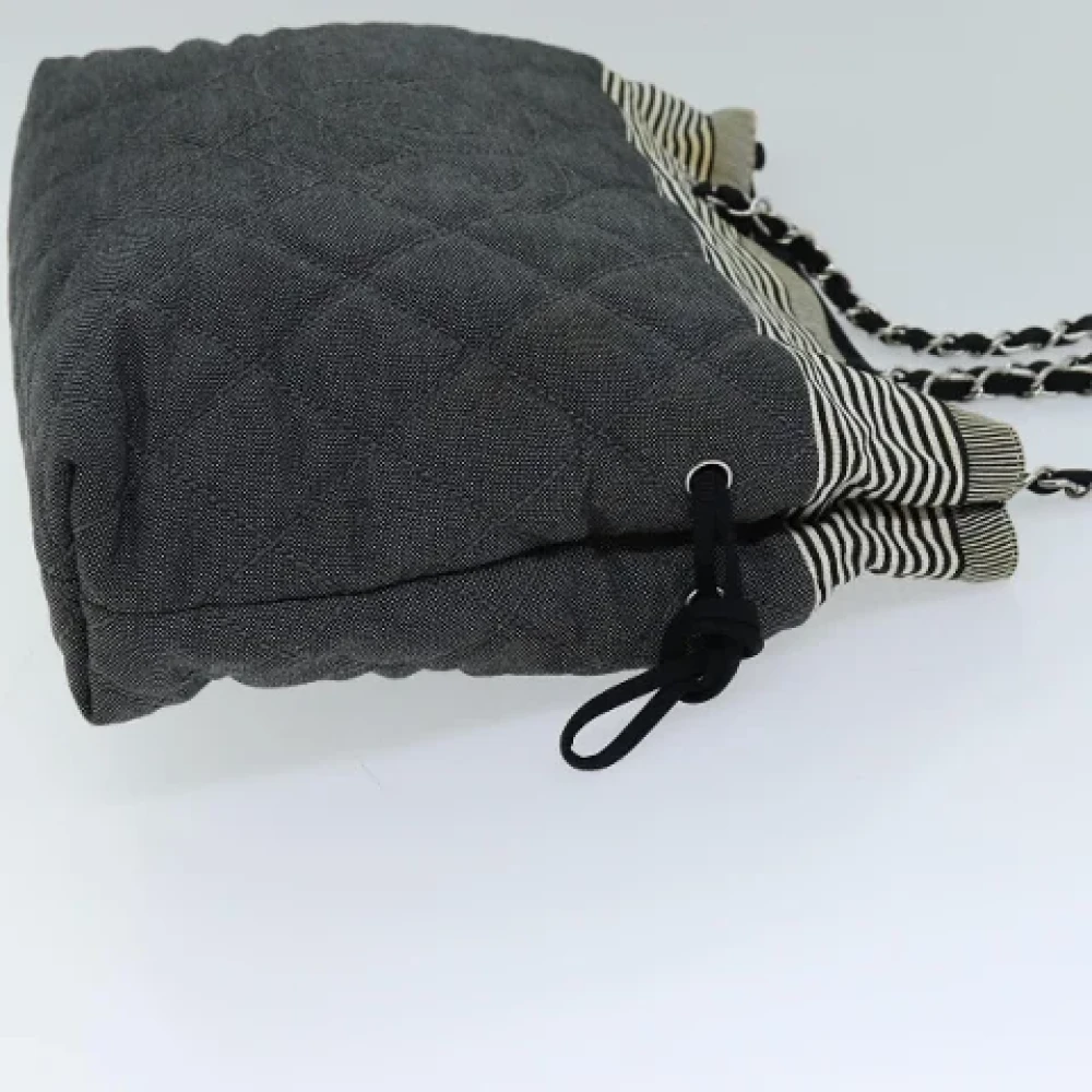 Chanel Vintage Pre-owned Canvas totes Gray Dames