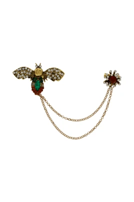 Tracey Bee With Chain Brooch
