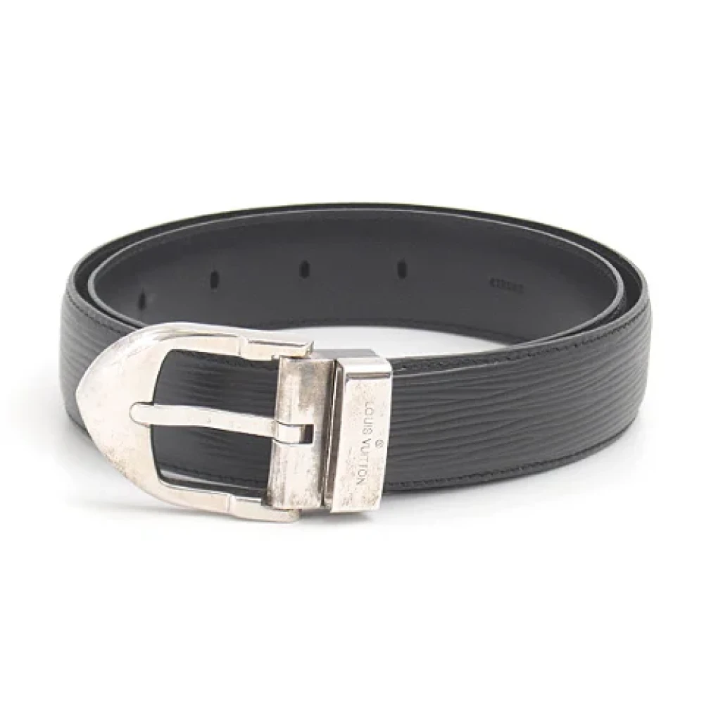 Louis Vuitton Vintage Pre-owned Leather belts Black Dames