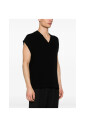 black-v-neck-sleeveless-sweater