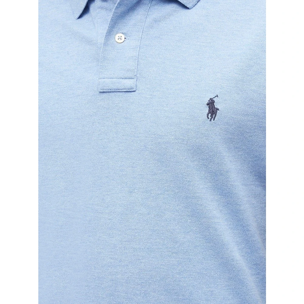 Polo Ralph Lauren Geborduurd logo piqué poloshirt Blue Heren