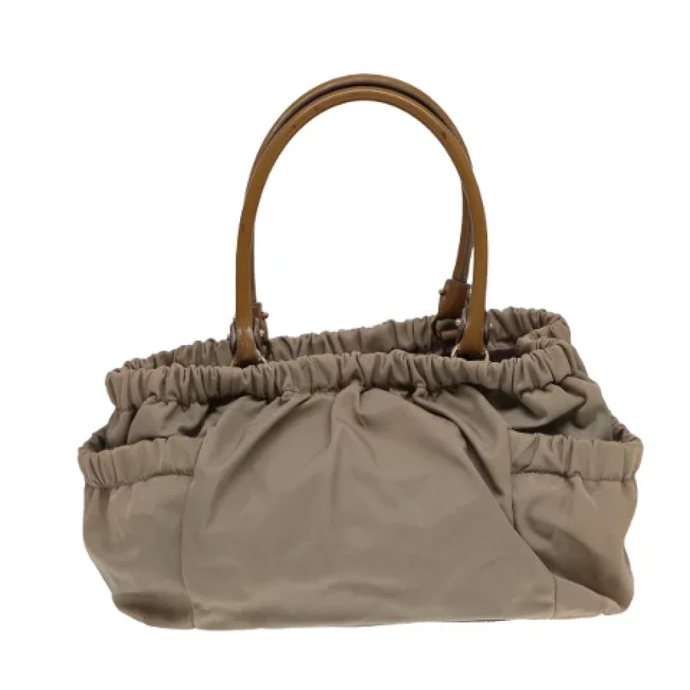 Salvatore Ferragamo Pre-owned Fabric handbags Beige Dames